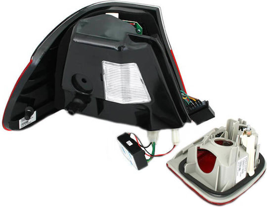 Πισινά Φανάρια Set Bmw 3 E46 Sedan 98-01 Led Κόκκινο Smoke Eagle Eyes