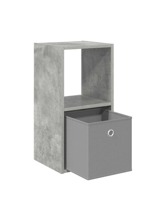 Wooden Gray Bedside Table 30.5x27x59.5cm