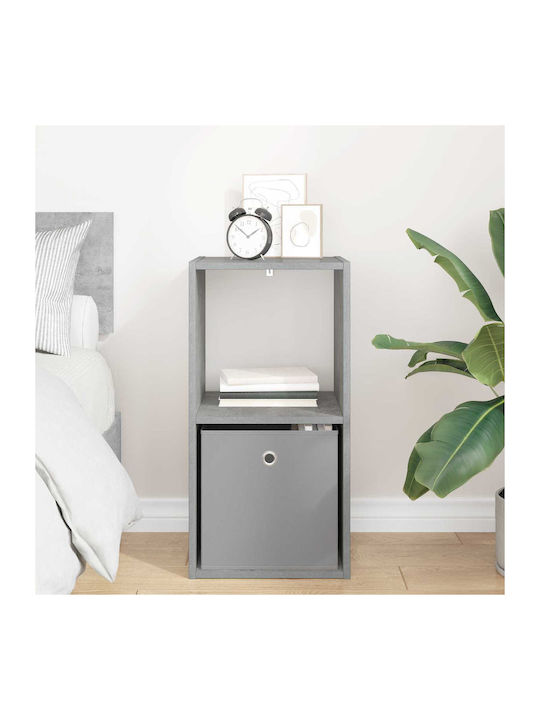 Nachttisch Holz Grau 35x32x68.5cm
