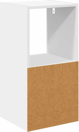 Нощно Шкафче Дървено Бяло 35x32x68.5см