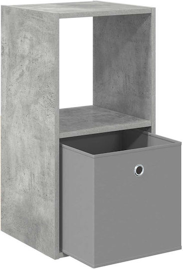 Wooden Gray Bedside Table 35x32x68.5cm