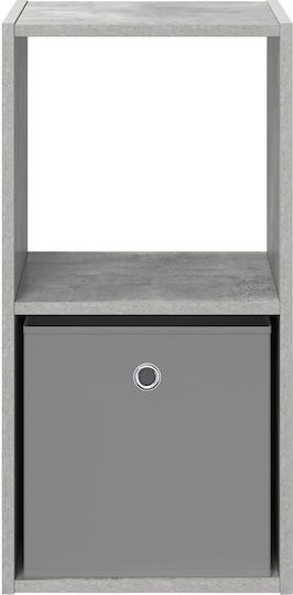 Wooden Gray Bedside Table 35x32x68.5cm