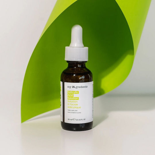 my iN.gredients Salicylic Acid Solution Serum Calmant Pentru Față cu Acid Salicilic pentru Strălucire și Imperfecțiuni 30ml