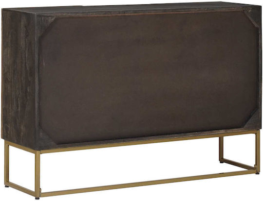 Μπουφές από Ξύλο & Μέταλλο Ορείχαλκος 105x30x70cm