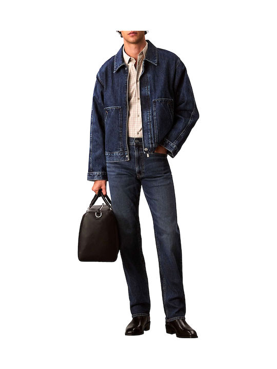 Men's Jeans Pants with Slim Straight Fit Oil Slick