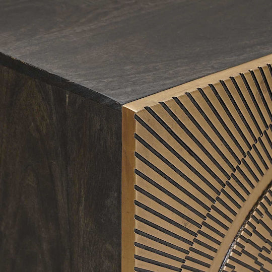 Μπουφές από Ξύλο & Μέταλλο Ορείχαλκος 53.5x30x70cm Μπουφές από Ξύλο & Μέταλλο Ορείχαλκος 53.5x30x70cm