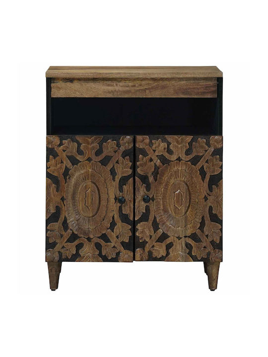 Sideboard aus Holz & Metall Braune 60x33.5x75cm