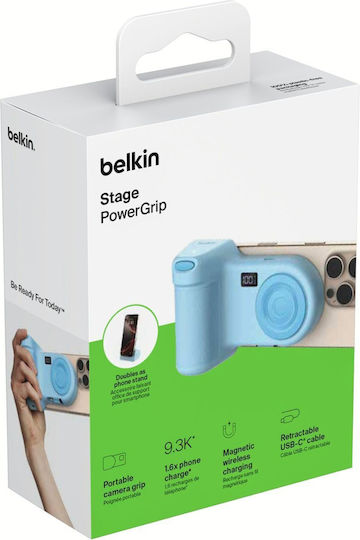 Belkin Stage Power Grip 9300mah + 15w Powerbank Blue Cta006hqbl