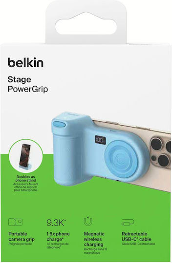 Belkin Stage Power Grip 9300mah + 15w Powerbank Blue Cta006hqbl