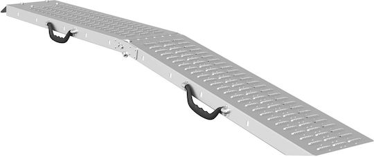 Vidaxl Loading Ramp 2 Pieces Silver 185 x 22.5 x 4.5 cm
