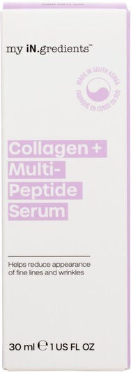 my iN.gredients Collagen + Multi-Peptide Serum Hidratant și Anti-îmbătrânire Pentru Față cu Retinol și Peptide pentru Tonifiere și Hrană 30ml