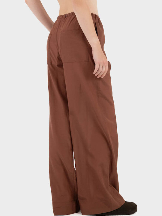 Γυναικείο Υφασμάτινο Παντελόνι Brown