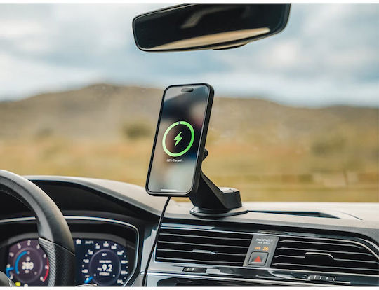 Quad Lock Car Mobile Mount with Adjustable Hooks Black