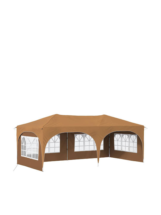vidaXL Beige Garden Gazebo 5.75x2.88m