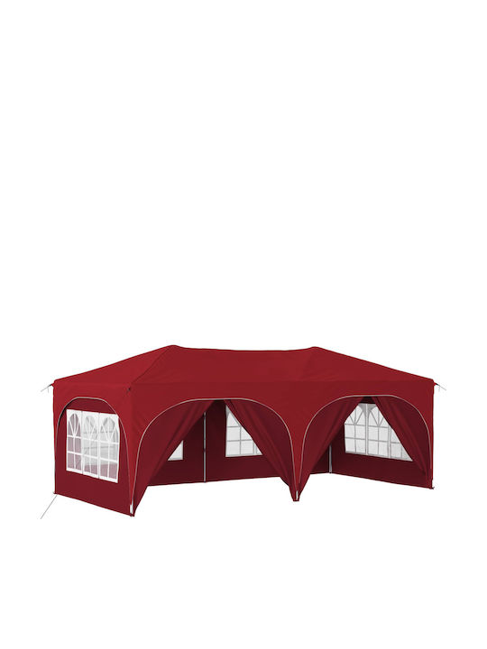 vidaXL Garten Gazebo Burgundisch 5.75x2.88m
