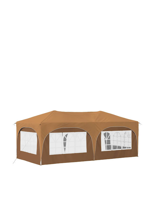 vidaXL Beige Garden Gazebo 5.75x2.88m