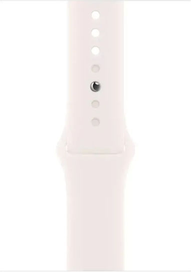 Apple Watch Series 11 Titanium 42mm Waterproof with eSIM and Heart Rate Monitor (Gold Titanium Case with Light Blush Sport Band - S/M)