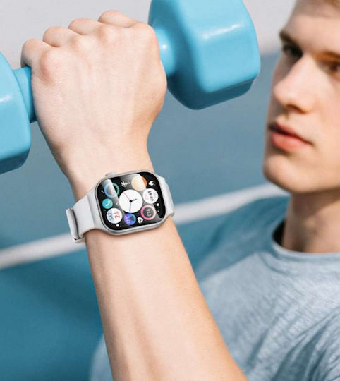 Hoco Y33 Smartwatch με Παλμογράφο (Ασημί)