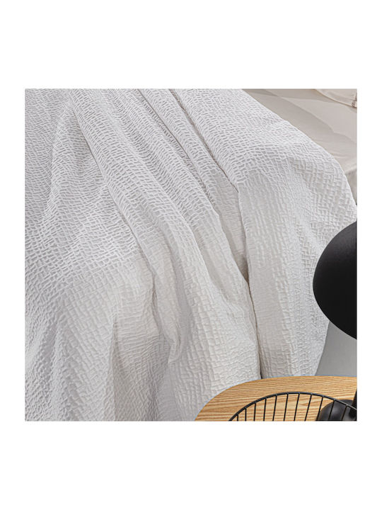 Guy Laroche Luna Κουβέρτα Πικέ King Size 260x250εκ. White