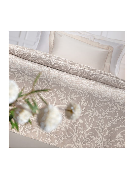 Guy Laroche Bouquet Κουβέρτα Πικέ King Size 260x250εκ. Mocca