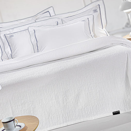Guy Laroche Diana Κουβέρτα Πικέ King Size 260x250εκ. White