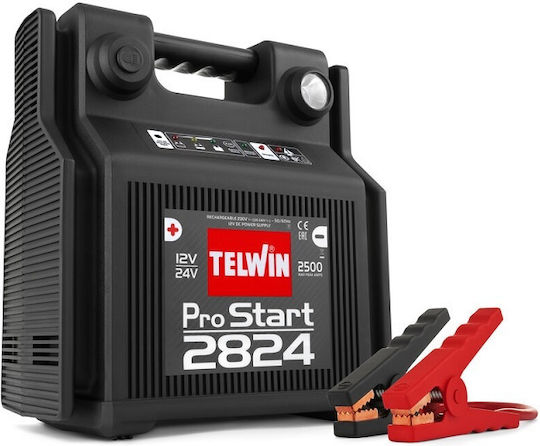 Telwin Prostart 2824 Portable Car Battery Jump Starter 800A with Φακό 12V