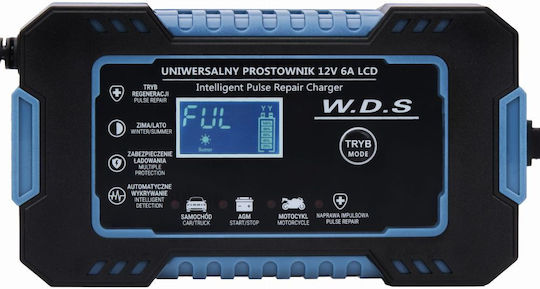 Kraft & Dele Wds2230 Încărcător Baterie Automobil și Motocicletă 12V