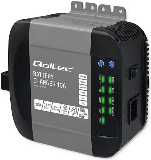 Qoltec Φορτιστής Μπαταρίας Αυτοκινήτου 12V