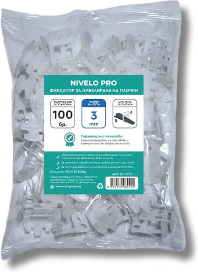 Клипс За Нивелиране Nivelo 3 Мм 100 Броя