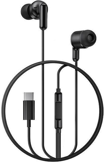 XO EP84 In-ear Handsfree Headphones with Connector USB-C Black