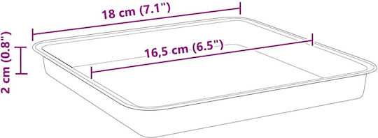 vidaXL Topfplatten Kunststoff Terrakotta 18x18cm 24 Stück 42020368