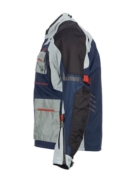 Klim Carlsbad Winter Men's Riding Jacket Cordura Waterproof Blues/Red Oxide
