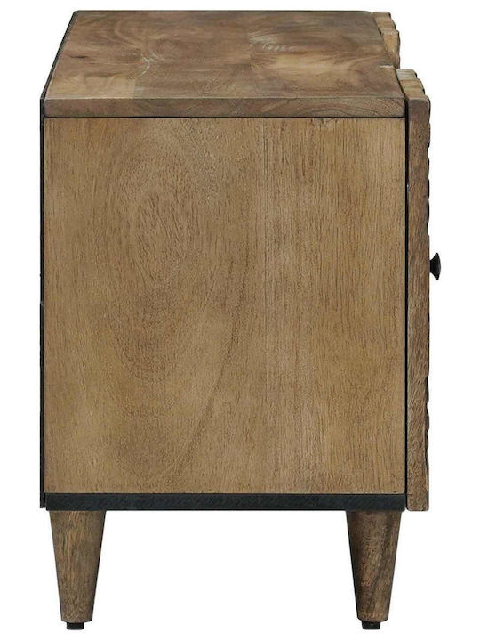 Mobilier TV din Metal și Lemn Maro M105xA33.5xÎ46cm