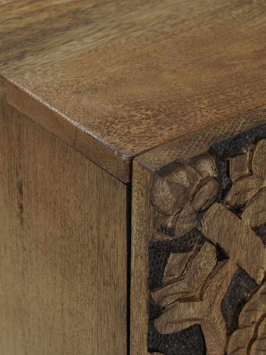 TV-Möbel aus Metall und Holz Braune M105xT33.5xH46cm