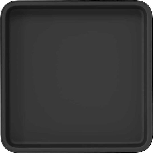 vidaXL Пластмасова Чиния За Пот Черна 18x18см 6 Бр 42020362