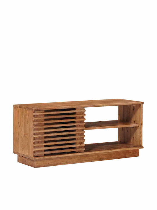 TV-Ständer aus Metall & Holz Natur M90xT30xH40cm