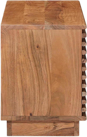 TV Stand Metal & Natural Wood L90xW30xH40cm