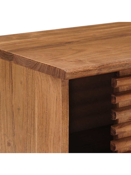 TV Stand Metal & Natural Wood L105xW30xH22.5cm