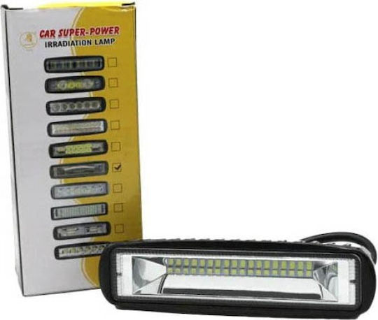 Auto Gs Ορθογώνιος Προβολέας Αυτοκινήτου LED Universal 12V 54W με Λευκό Φωτισμό 1τμχ