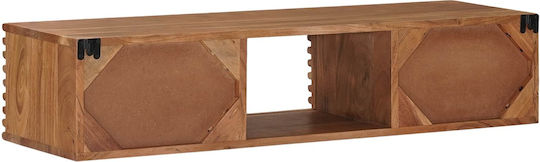 TV Stand Metal & Natural Wood L105xW30xH22.5cm