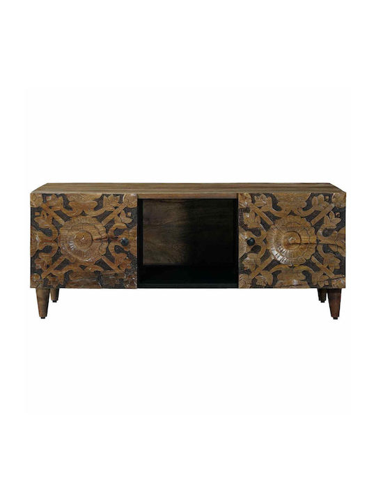 Rectangular Central Wooden Brown Coffee Table W100xL54xH40cm