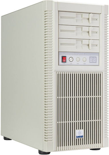 Silverstone SST-FLP02W Middle Tower Carcasă PC Gri