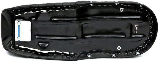 C-racer Seat Luggage Rack Motorcycle Honda Cx500 Black-Silver C-racer Cx500 Flat Seat Black