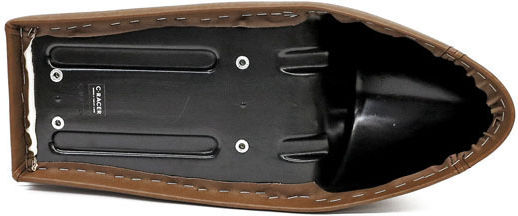 C-racer Motorcycle Saddle Dark Brown Universal C-racer Fc Classic Solo Seat Short Cowl Dark Brown