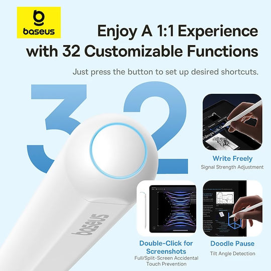Baseus Smooth Writing 3 Active Digital Touch Stylus in White color P80080806213-00