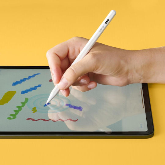 HAMA Scribble Стилус Пен с Palm Rejection за iPad в Бял цвят 00125115