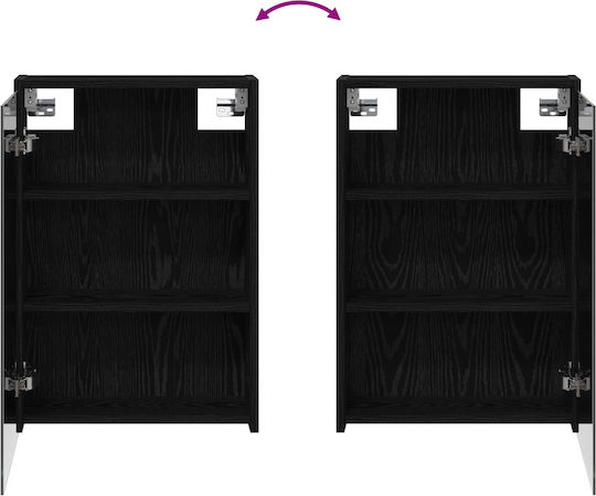 vidaXL Oglindă de Baie cu Lumini LED cu Raft și Dulap 126x16cm Transparentă