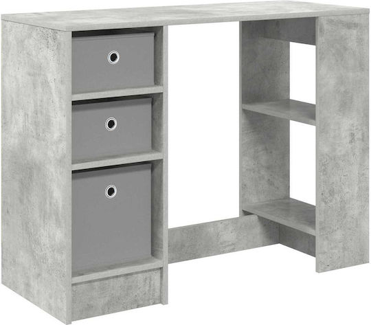 Wooden Desk Gray 100x40x75cm