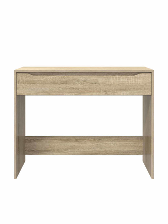 Schreibtisch Aus Holz Eiche 100x50x78cm