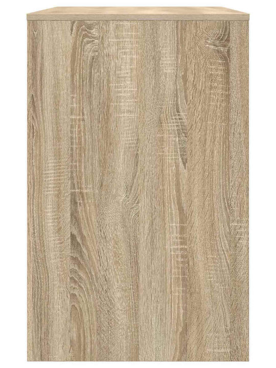 Schreibtisch Aus Holz Eiche 100x50x78cm